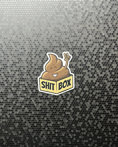 Shit Box funny sticker